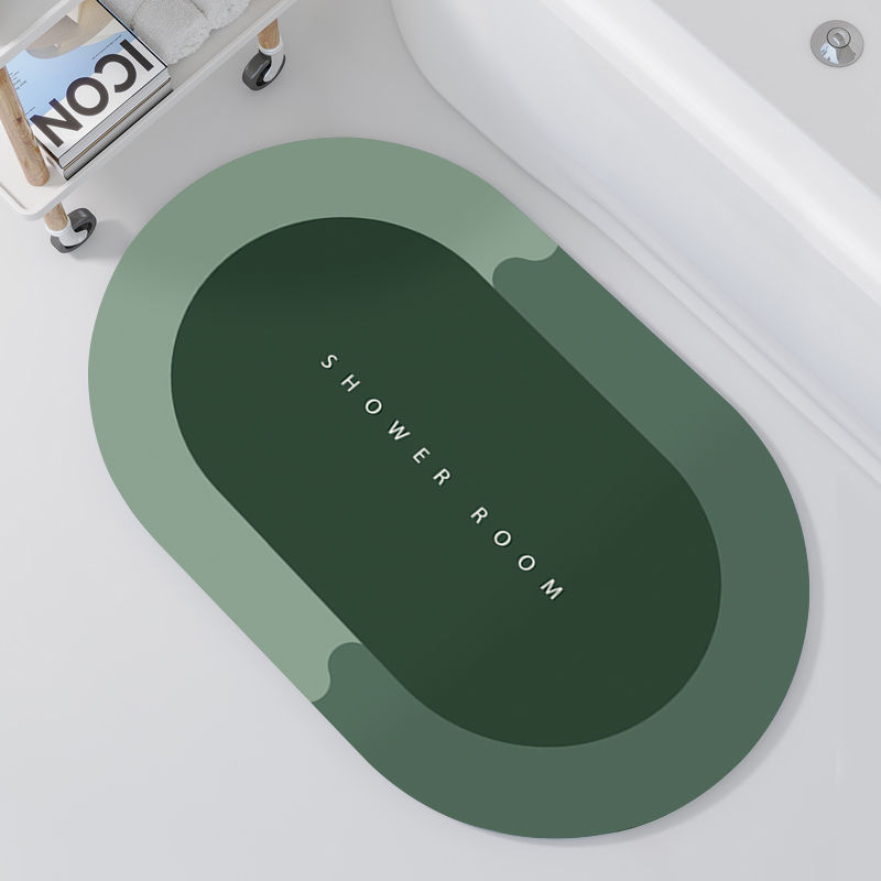 硅藻泥软垫地垫吸水脚垫浴室防滑速干厕所M门口地毯卫浴门垫可裁