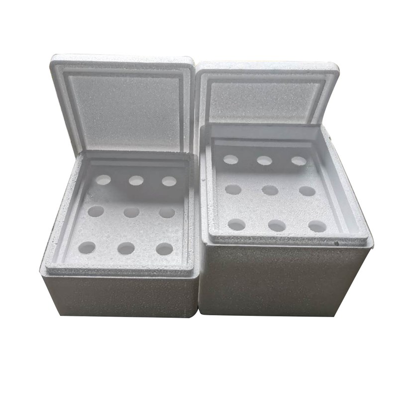 2.3.4d斤松茸箱泡沫箱羊肚菌包装盒猪肉牛肉羊肉菌类泡沫箱带隔板