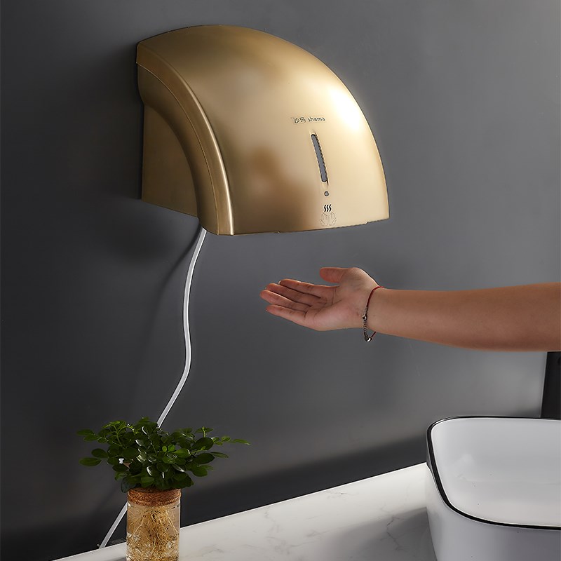 网红烘手器全自动感应卫生间壁挂干手机洗手吹手烘干机烘手机家用
