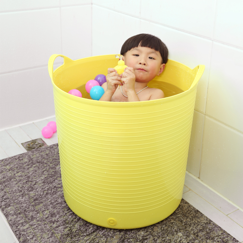 厂家大儿童洗澡桶浴桶可坐小孩游泳桶婴儿宝宝泡澡桶Y浴缸家用洗