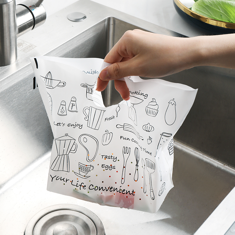 日本厨房水槽沥水袋家用一次性自立式干湿分离剩菜过滤水切垃圾袋