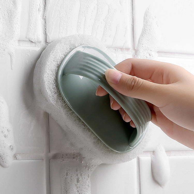 家用清洁刷子浴缸刷浴室瓷砖刷厨房素色条纹手柄水槽地板刷海绵擦
