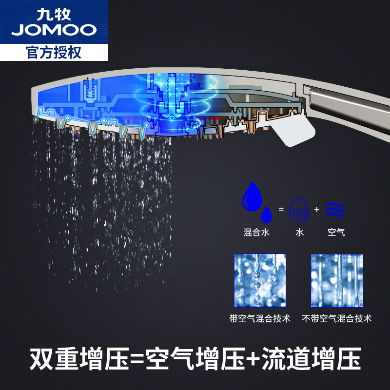 JOMOO九牧花洒喷头手持淋雨头增压淋浴花洒 简易淋浴花洒S148013