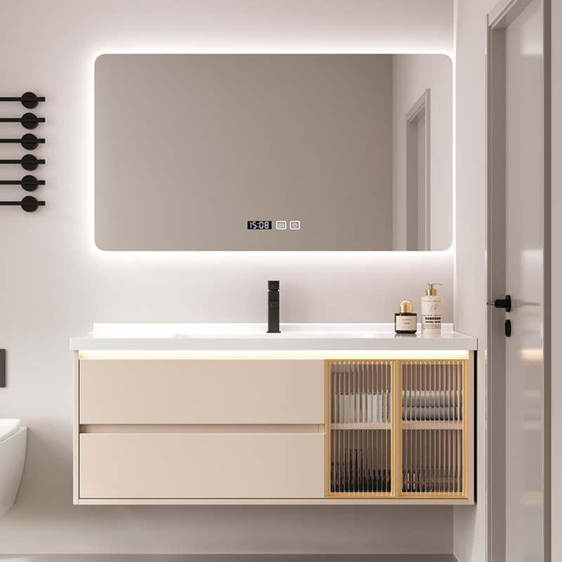 智能现代简约浴室柜组合一体盆卫生间收纳洗手洗脸盆柜组合洗漱台