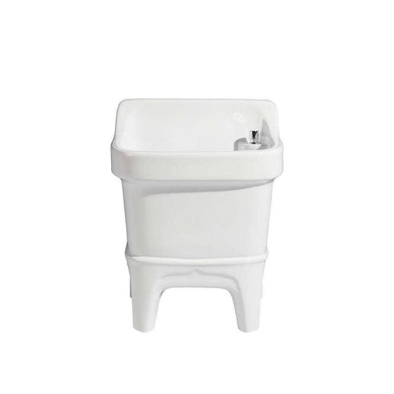拖把池小尺寸可移动卫生间方形阳台小号陶瓷洗拖布水槽落地式家用
