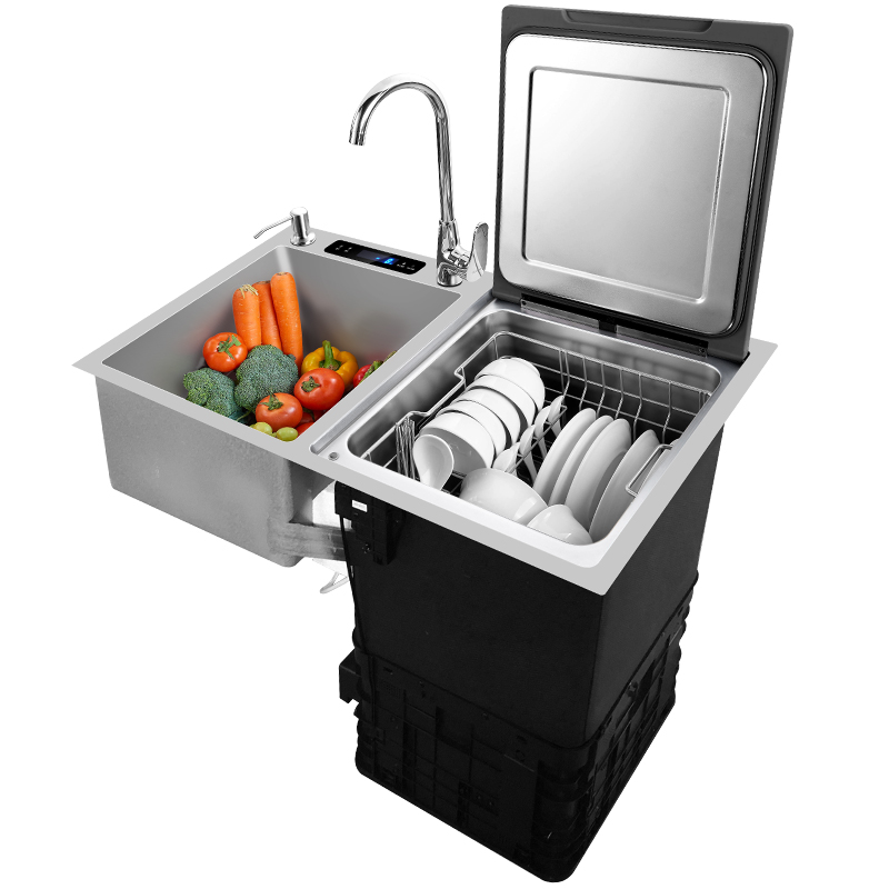 雅仕特水槽洗碗机一体 嵌入式厨房集成8套全自动家用超声波洗果蔬
