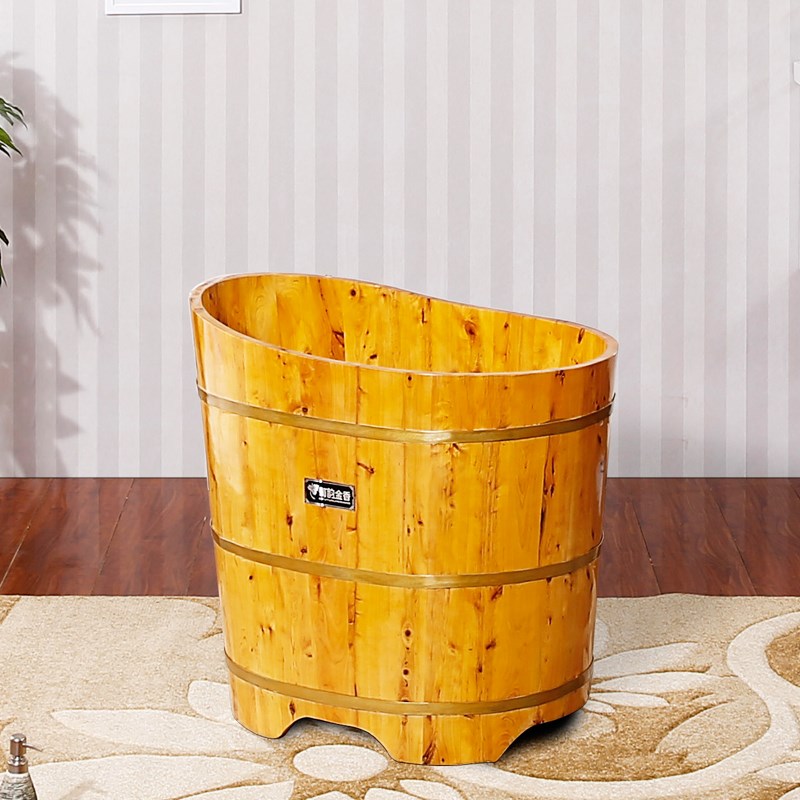 家用香柏木泡澡木桶成人木桶浴桶儿童洗澡木桶木盆实木木桶浴缸