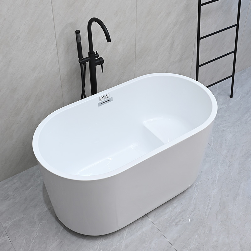 小户型坐式日式深泡家用浴缸独立成人泡澡可移动一米亚克力浴盆