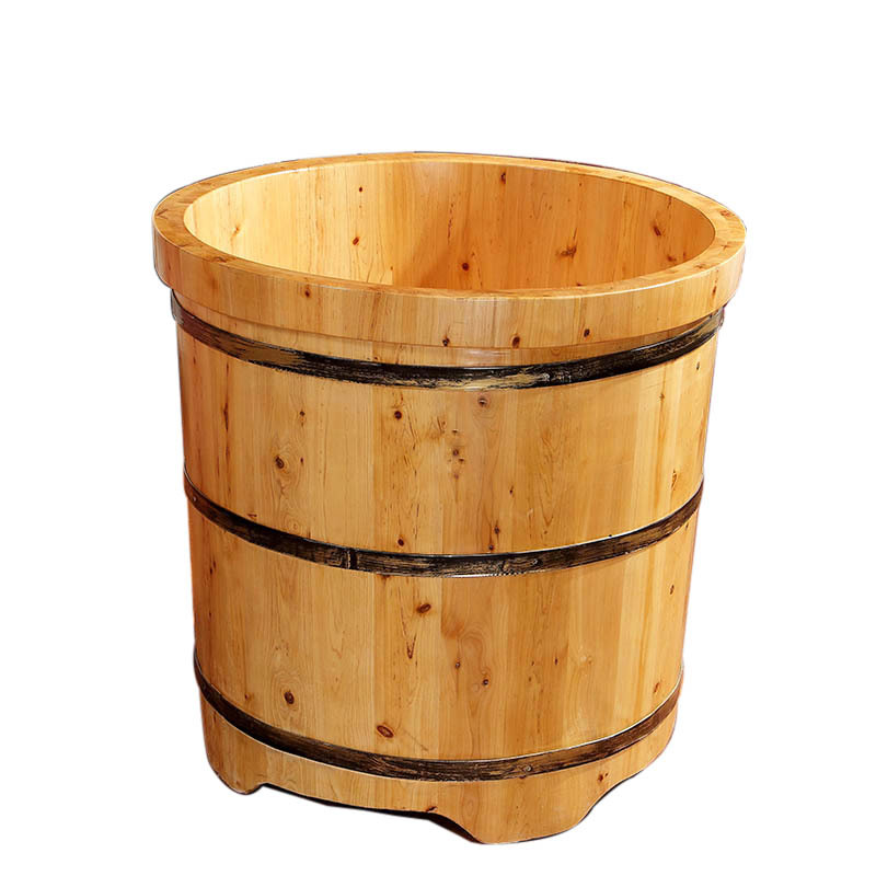 圆形泡澡木桶洗澡桶香柏木实木浴缸加厚成人沐浴桶药浴桶浴盆