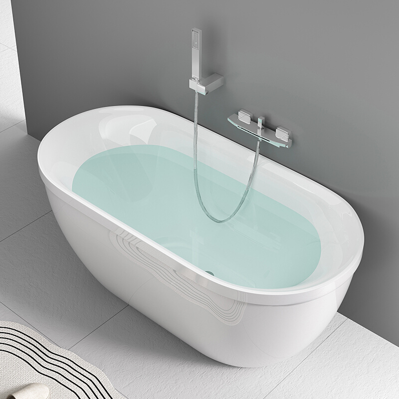 新款浴缸亚克力独立式加厚成人酒店民宿家用双层欧式保温浴盆包邮