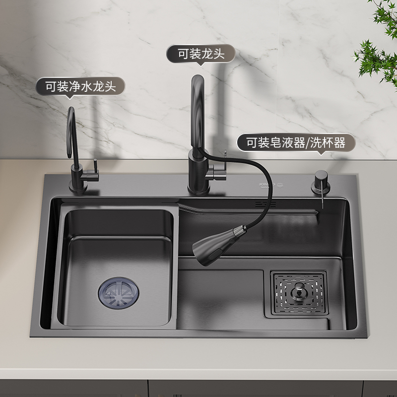 官方正品水槽大单槽厨房洗菜盆家用304不锈钢洗碗池洗手盆洗碗槽