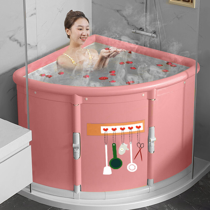 免安装泡澡桶大人扇形可坐可折叠浴缸家用日式小户型成双人洗澡盆