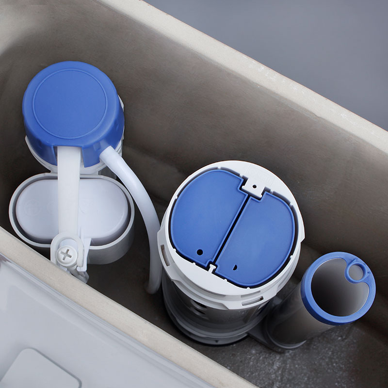 坐便器抽水马桶水箱配件排水阀进水上水阀冲水器按钮双按通用全套