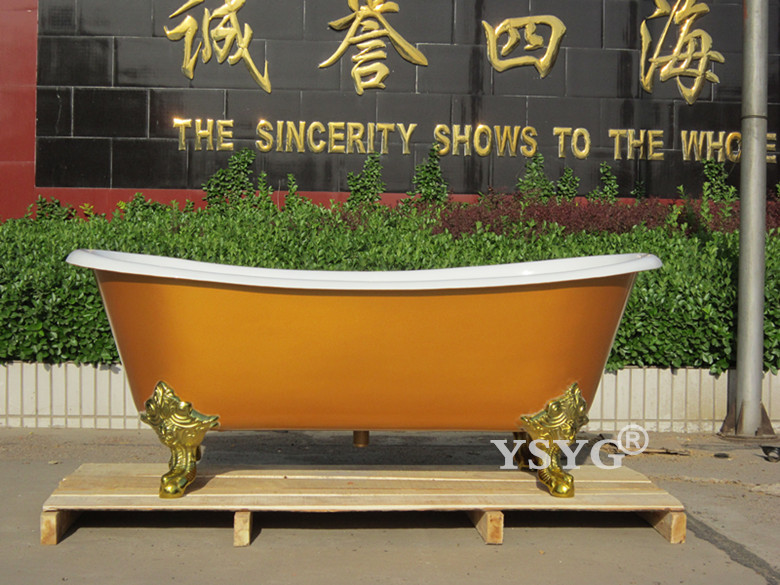 简派卫浴高端欧式独立式自由移动铸铁贵妃浴缸1.83米双人泡澡洗缸