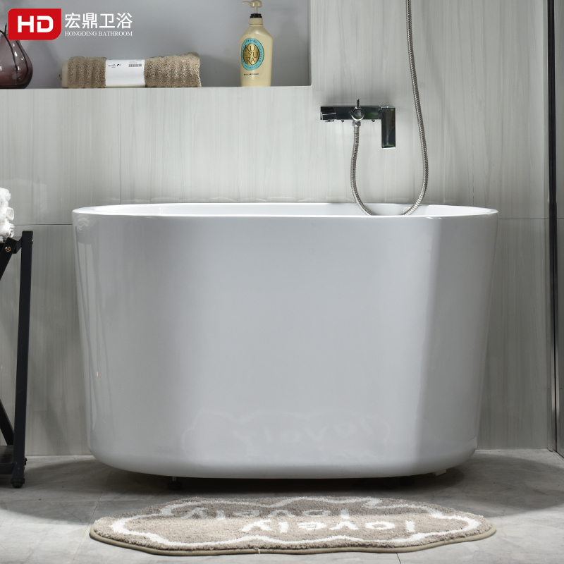 现货速发日式独立式浴缸家用成人卫生间欧式小户型浴盆浴池亚克力