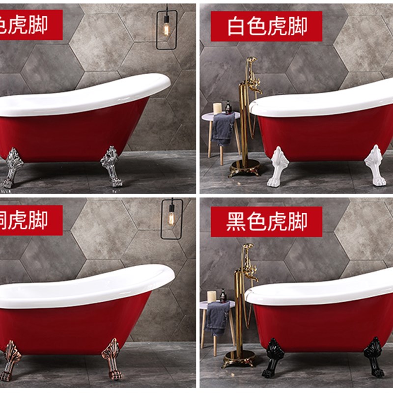 急速发货亚克力双层保温浴缸独立式浴缸家用贵妃浴缸网红浴缸欧式