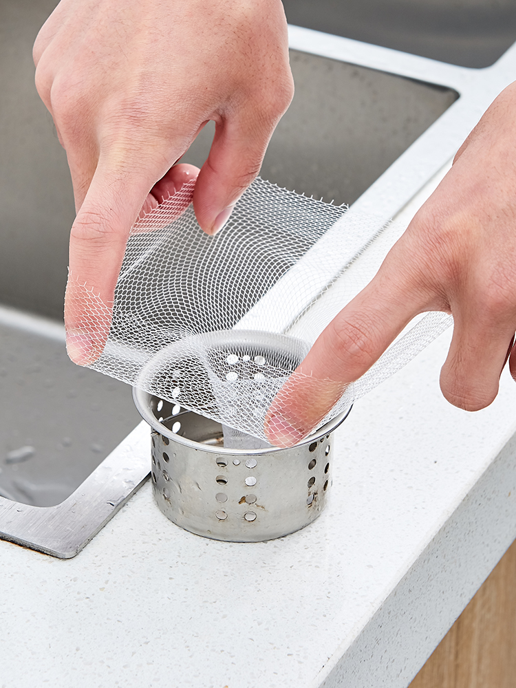 厨房水槽过滤网不锈钢水池水切袋网塑料过滤残渣垃圾袋浴缸防堵塞