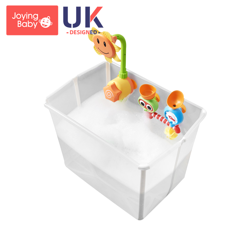 婴儿洗澡盆儿童泡澡桶新生宝宝浴缸家用可坐可折叠洗澡桶小孩浴盆