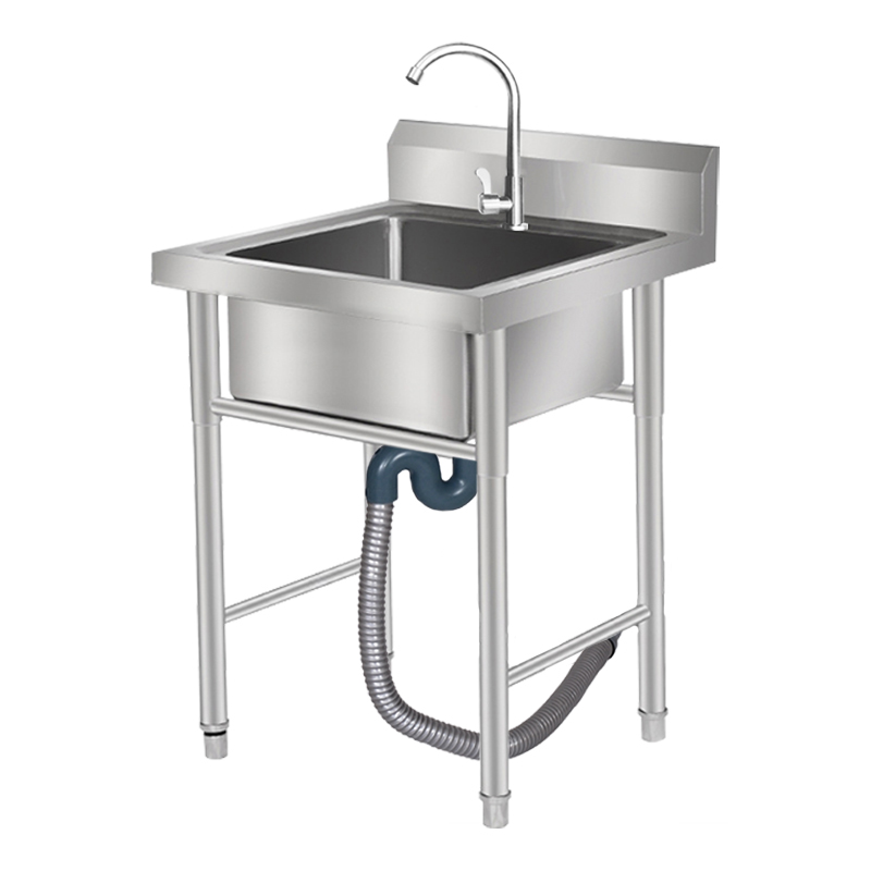 SUS304不锈钢水槽加厚厨房洗菜盆单槽支架水池洗碗槽洗手淘菜盆