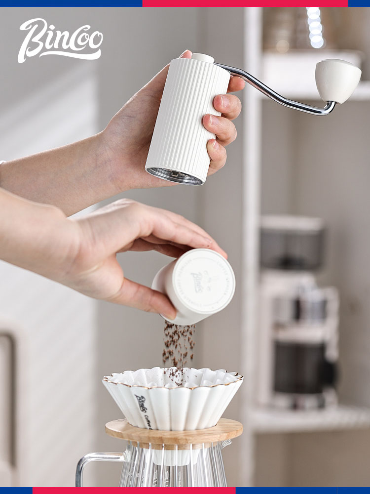 bincoo咖啡豆手摇磨豆机钢芯便携手磨咖啡机家用小型手动研磨器