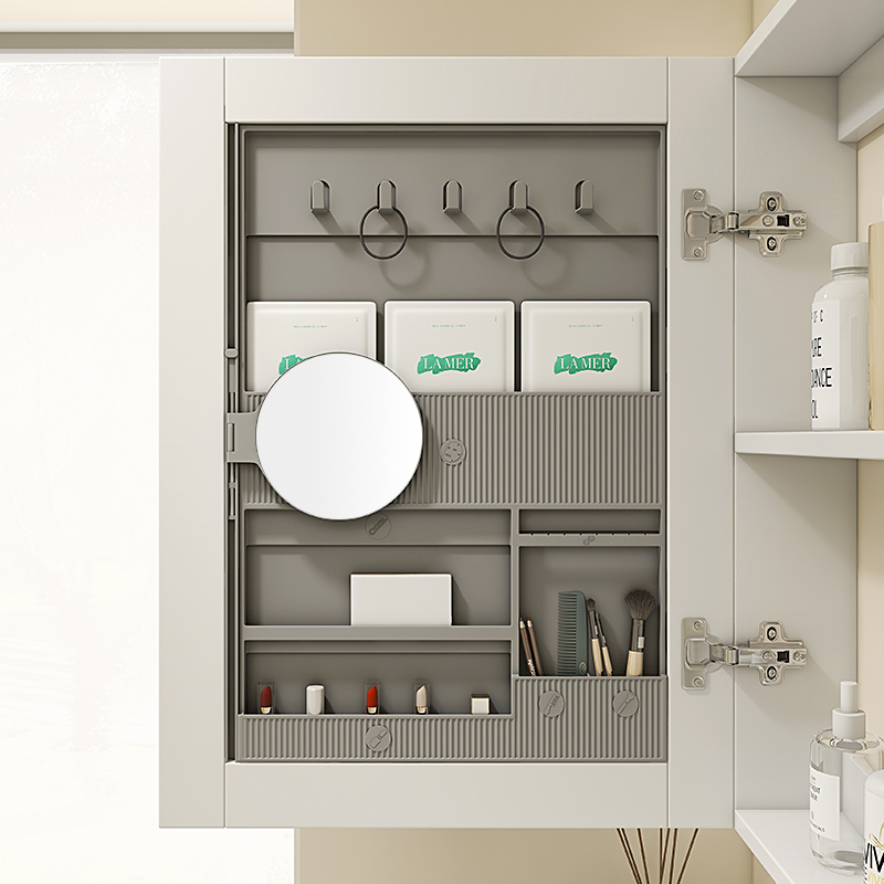法式奶油风橡木浴室柜组合一体盆现代轻奢洗漱台洗手盆洗脸盆柜