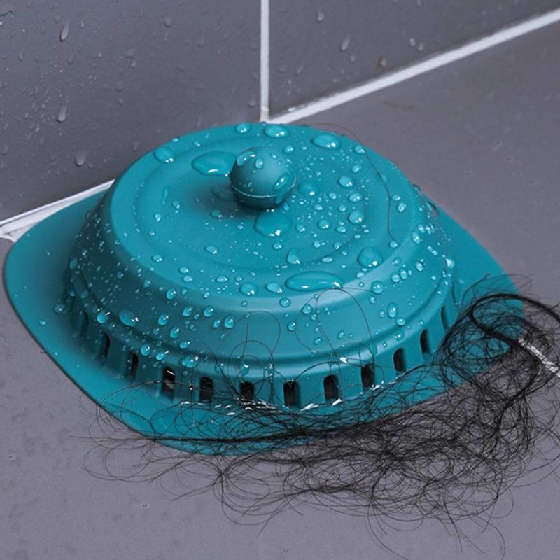 毛发过滤网硅胶浴室下水道防头发堵塞水池浴缸卫生间过滤网防毛发