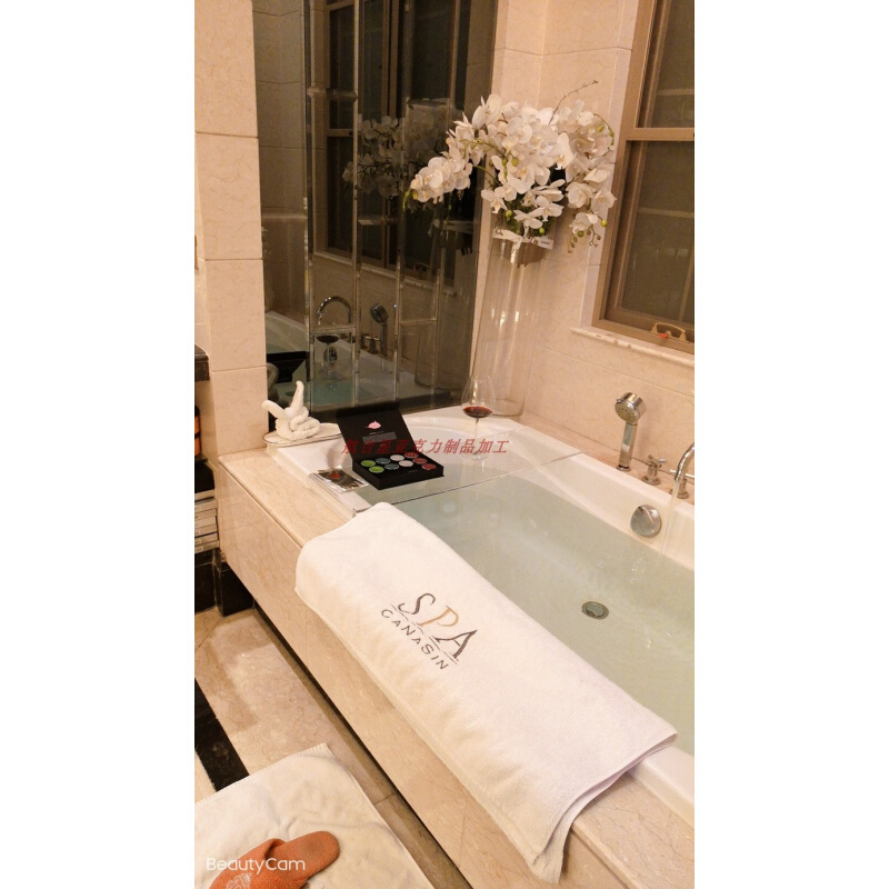 亚克力浴缸架SPA浴缸桌浴室浴缸隔板浴缸置物架板泡澡手机木支架