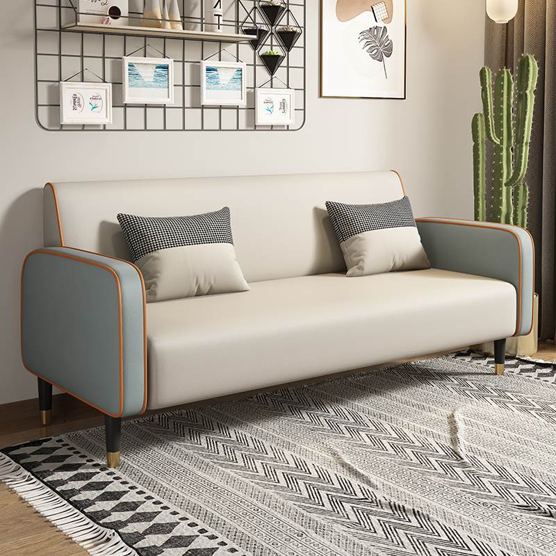 欧派官方沙发客厅2023新款布艺科技布双人沙发小户型出租房简易单