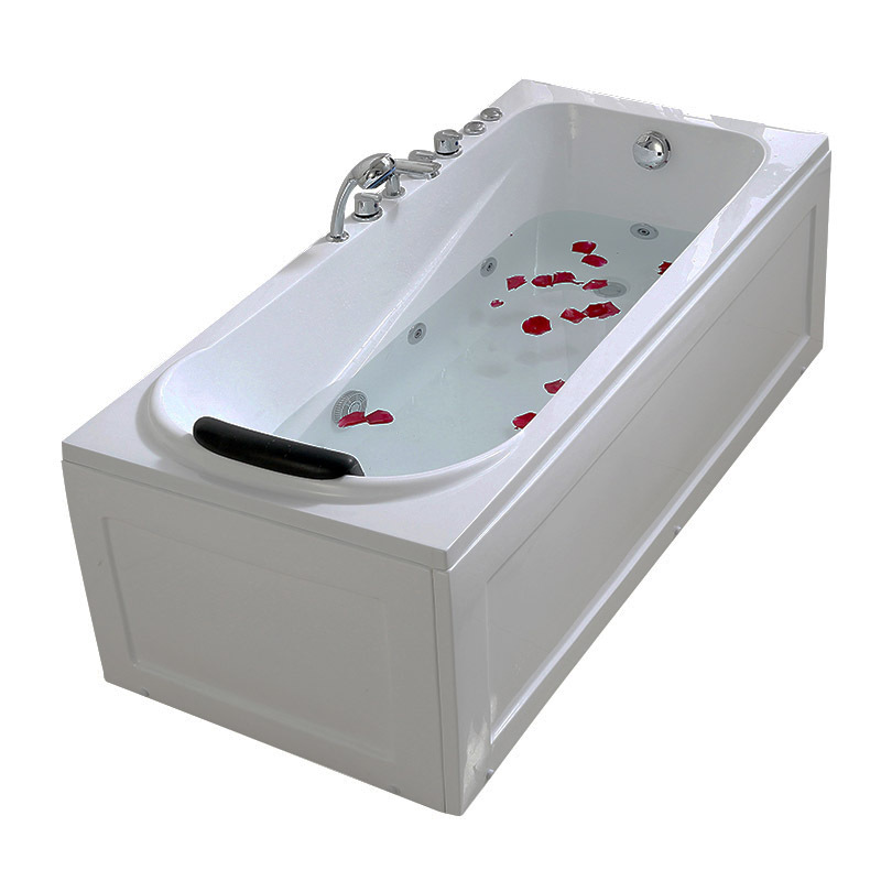 亚克力小户型家用浴缸独立式成人智能触控恒温加热冲浪按摩浴缸池
