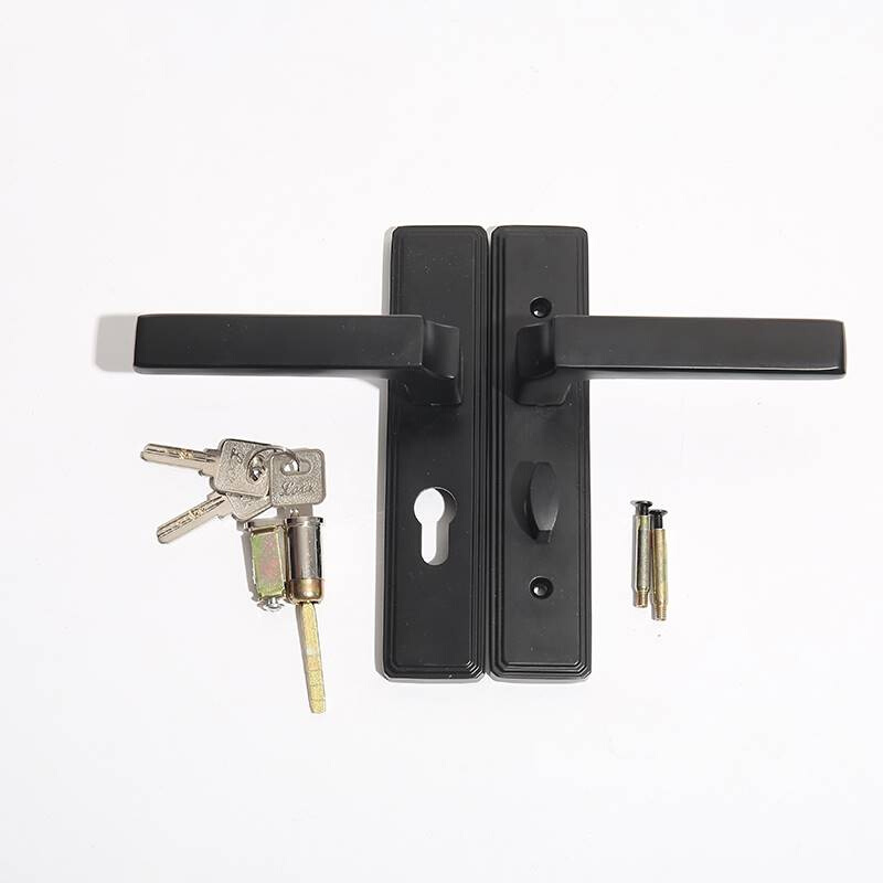 新品单舌卫浴锁全铝合金带钥匙房门锁木门玻璃门钛镁合金平开门带