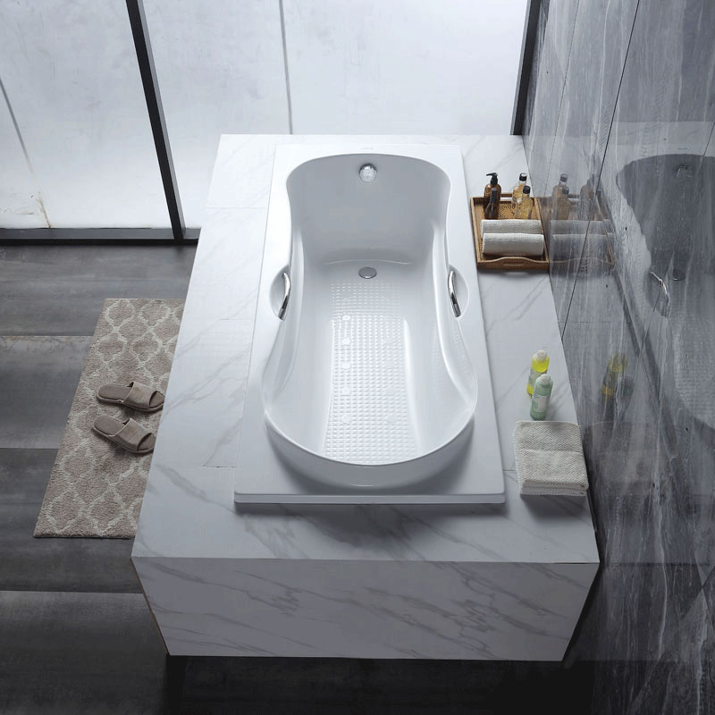 箭牌卫浴嵌入式浴缸亚克力1.4 1.5 1.6 1.7米家用小户型浴盆龙头