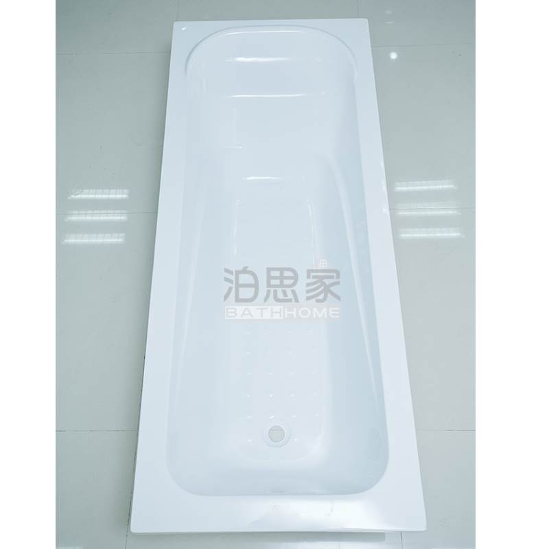 嵌入式浴缸进口加厚亚克力浴盆方形普通浴池1.2 1.41.5 1.6 1.7米