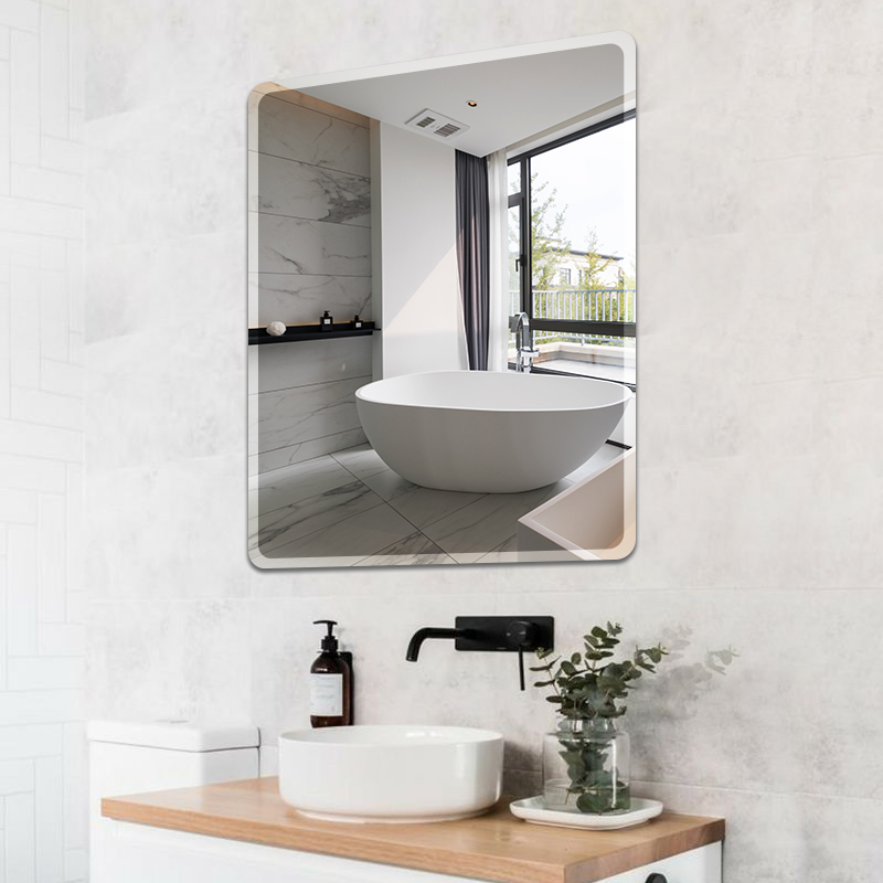 浴室镜子贴墙自粘免打孔洗手间壁挂卫生间厕所卫浴镜洗漱台挂墙