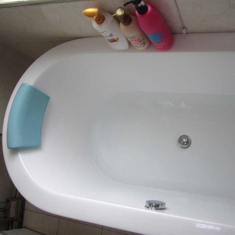 浴缸靠枕泡澡枕头防滑头枕防水头垫头靠靠垫靠背垫配件神器坐垫PU