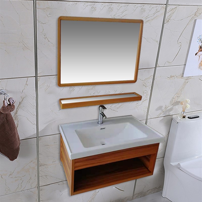 北欧式空太铝浴室柜 小户型 墙式洗手盆挂洗脸盆 洗漱台柜组合