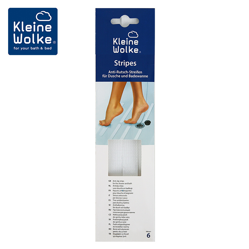 Kleine Wolke德国进口PVC自粘浴室防滑贴浴缸隐形脚垫淋浴防滑条