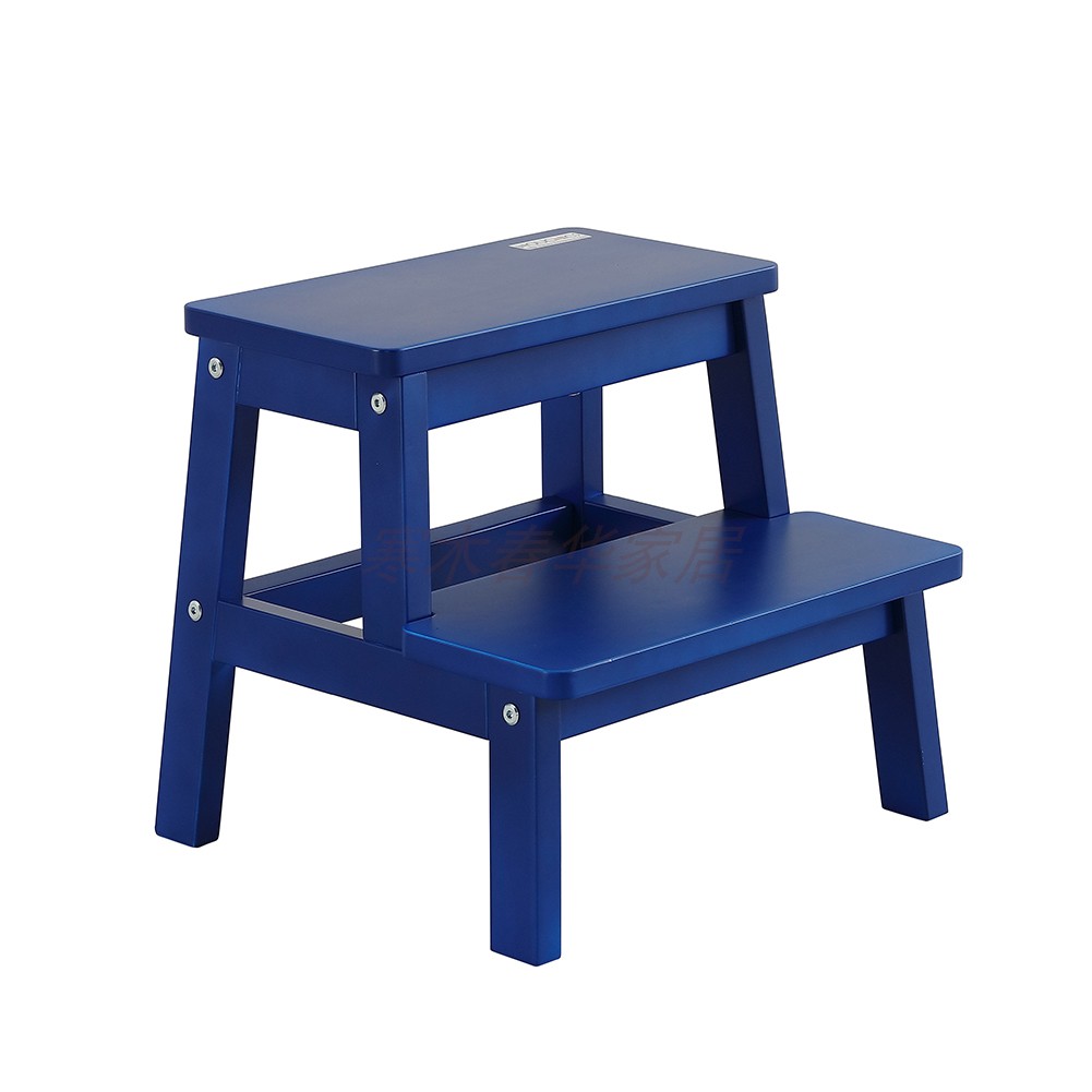 儿童阶梯凳登高凳洗手凳现代简约全实木踏脚凳双层凳马桶凳卫浴凳