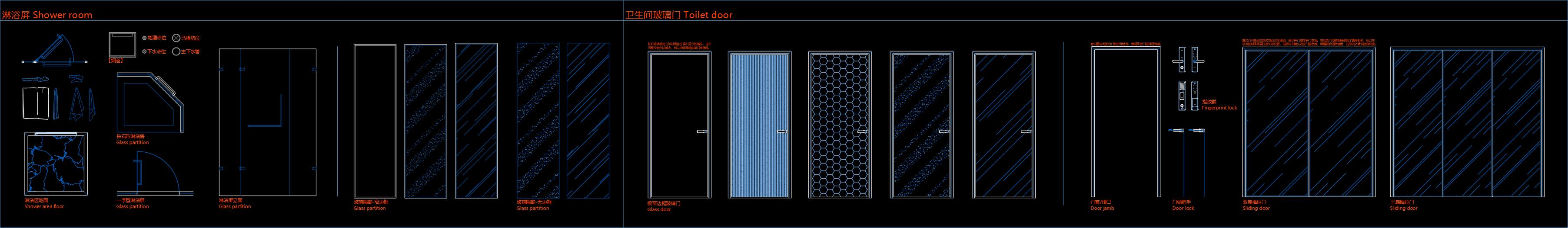 （49）2023最新厨房卫浴CAD图库平立面动态图块抖音网红图库晓晨