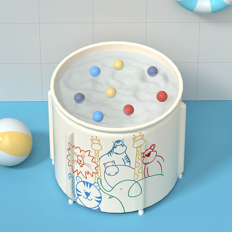 婴儿游泳桶沐浴桶家用宝宝可折叠泡澡桶儿童洗澡桶可折叠浴盆浴缸