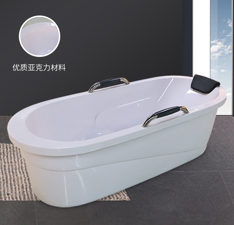 亚克力家用浴缸小户型网红泡澡民宿酒店专用独立式免安装洗澡神器
