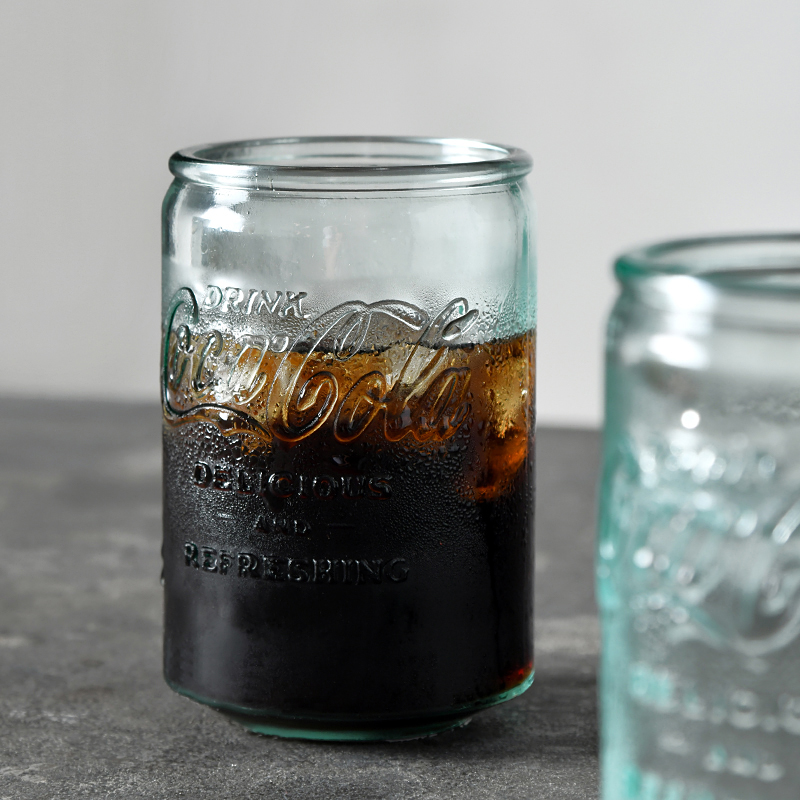 迦乐西班牙进口CocaCola授权环保玻璃简约创意水杯可乐果汁冷饮