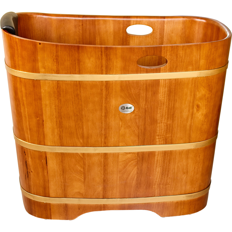 尚田泡澡木桶洗澡桶家用实木浴缸成人橡木沐浴桶方圆形浴盆明珠桶