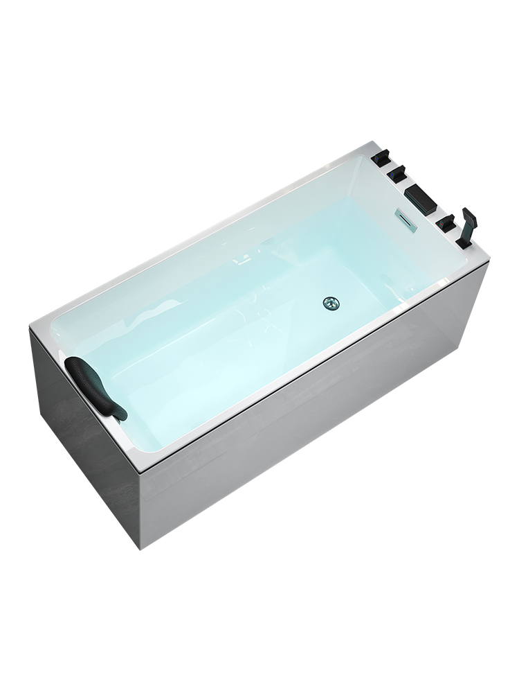 定制浴缸尺寸小户型家用亚克力独立式浴盆嵌入式成人可移动方形缸