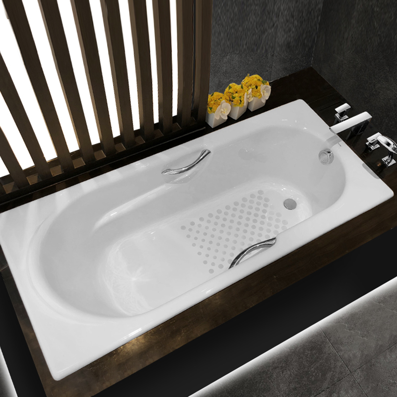 TOTO铸铁搪瓷浴缸FBY1720NP/NHP嵌入式家用成人泡澡泡缸1.7米浴池