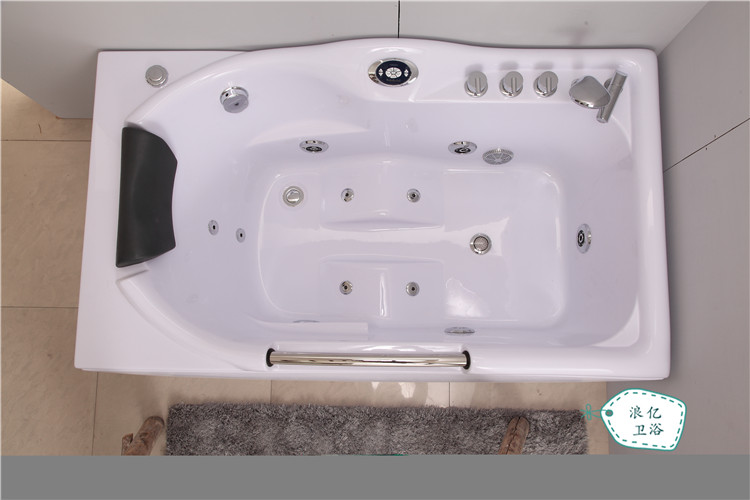 浪亿卫浴 欧式豪华冲浪浴缸带裙边 多功能按摩浴缸独立15米浴缸
