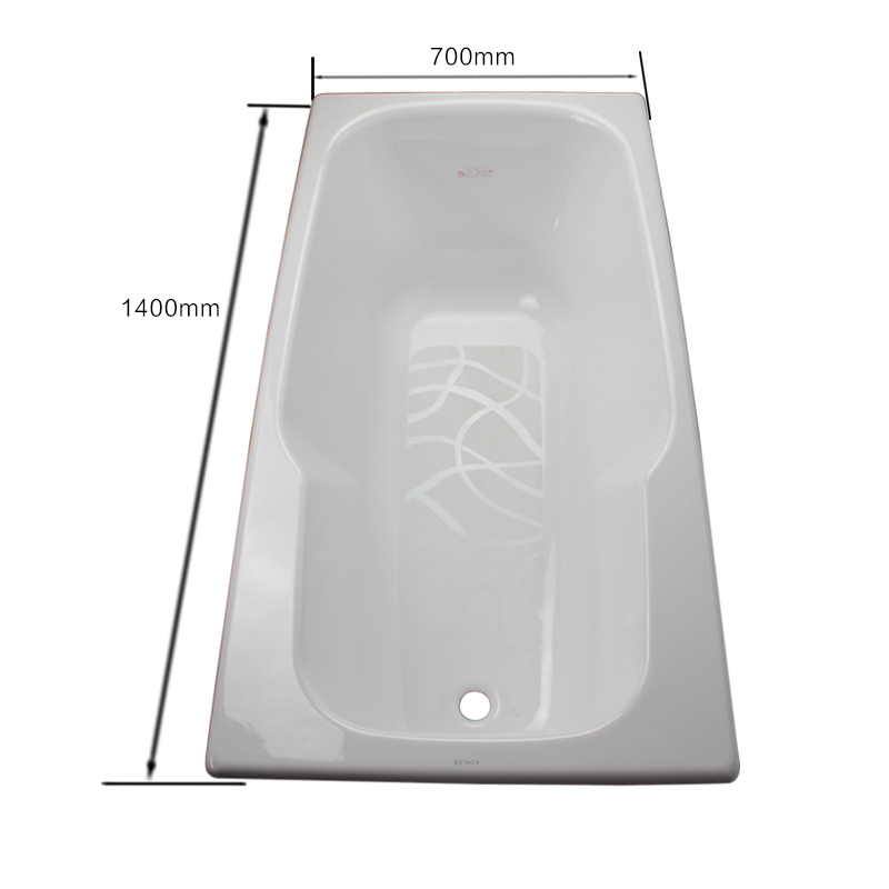 科勒铸铁浴缸嵌入式泡澡浴缸科尔图特1.4米小户型成人浴缸K-8262T
