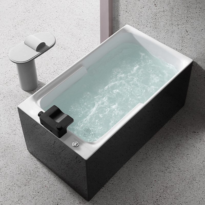路易达小户型深泡亚克力浴缸家用日式迷你坐浴盆淋浴一体0.81.3米