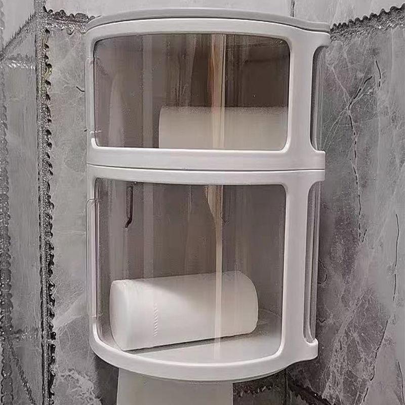 网红卫生间纸抽盒2021新款卫浴厕所纸巾盒壁挂式免打孔防水置物架