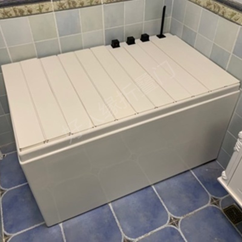 浴缸保温盖防尘盖半身浴泡浴洗澡盆支架承重盖板多功能折叠置物架