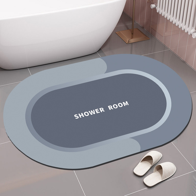硅藻泥软垫速干浴室多款吸水地垫卫生间门口地毯卫浴厕所防滑脚垫